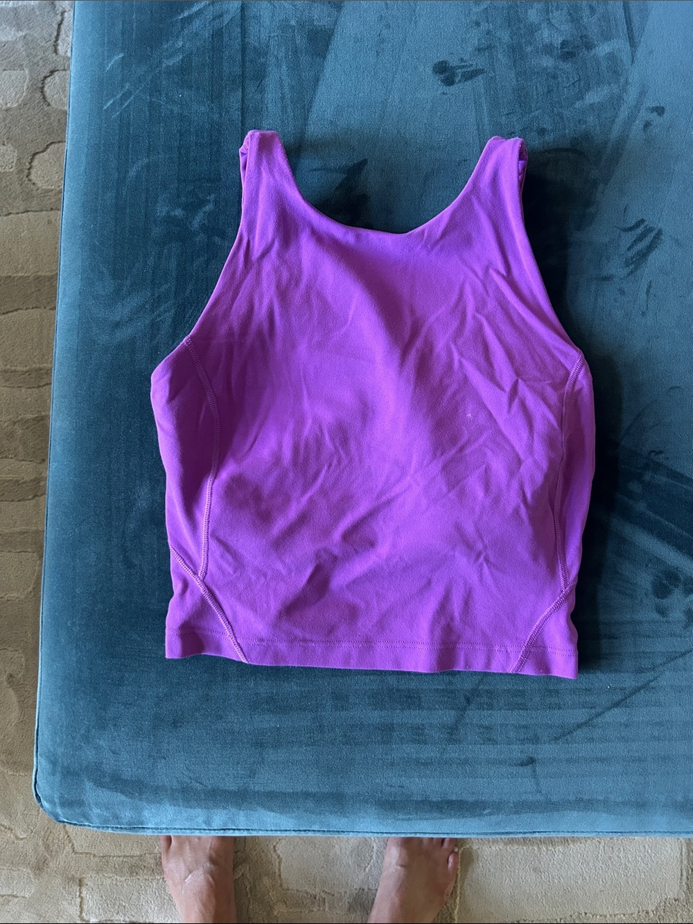 lululemon athletica Sleeveless Crop Tank Top - Magenta